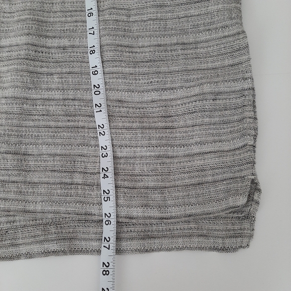Pure Jill Linen Lagenlook Top Gray Size Large - Picture 11 of 13